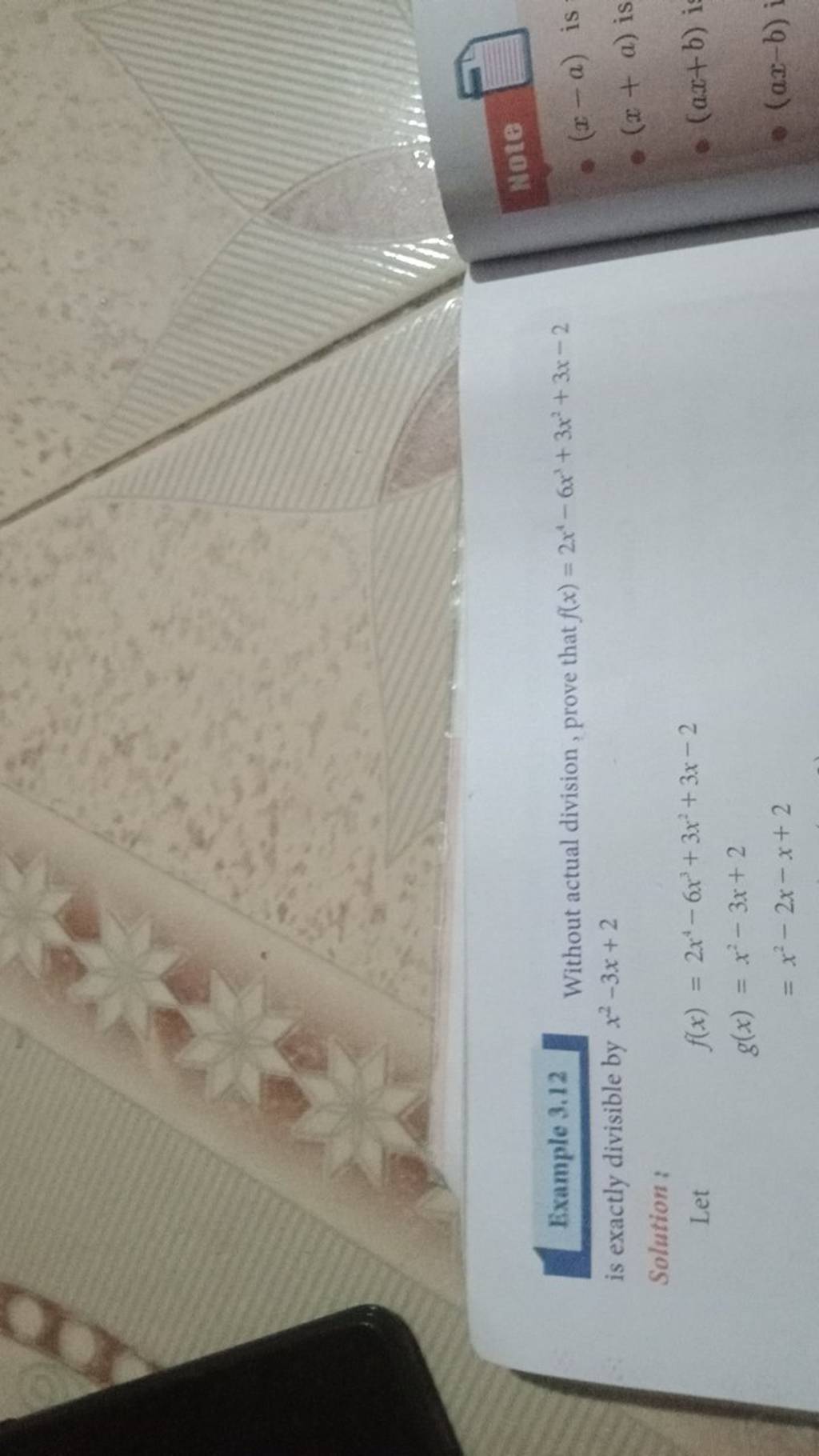 example-3-12-without-actual-division-prove-that-f-x-2x4-6x3-3x2-3x-2-is