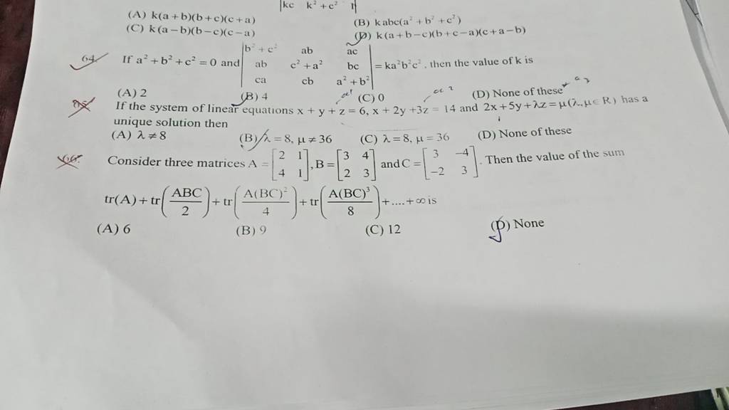 If The System Of Lineare Equations Xyz6x2y3z14 And 2x5yλzμλμ∈ 8497