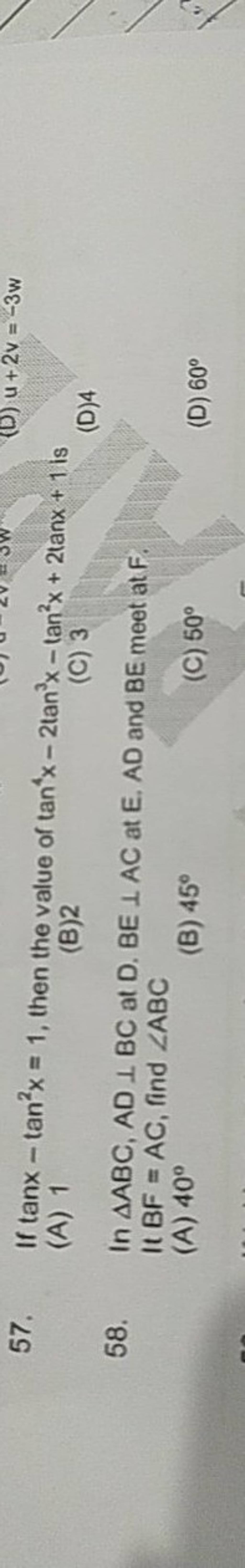 57 If Tanx tan2x 1 Then The Value Of Tan4x 2tan3x tan2x 2tanx 1 Is A 57-if-tanx-tan2x-1-then-the-value-of-tan4x-2tan3x-tan2x-2tanx-1-is-a