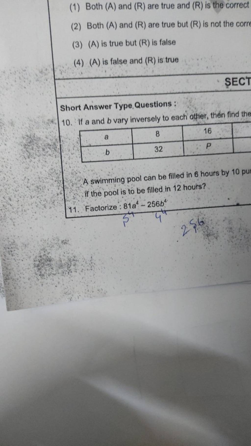 (1) Both (A) and (R) are true and (R) is the correct (2) Both (A) and (R)..