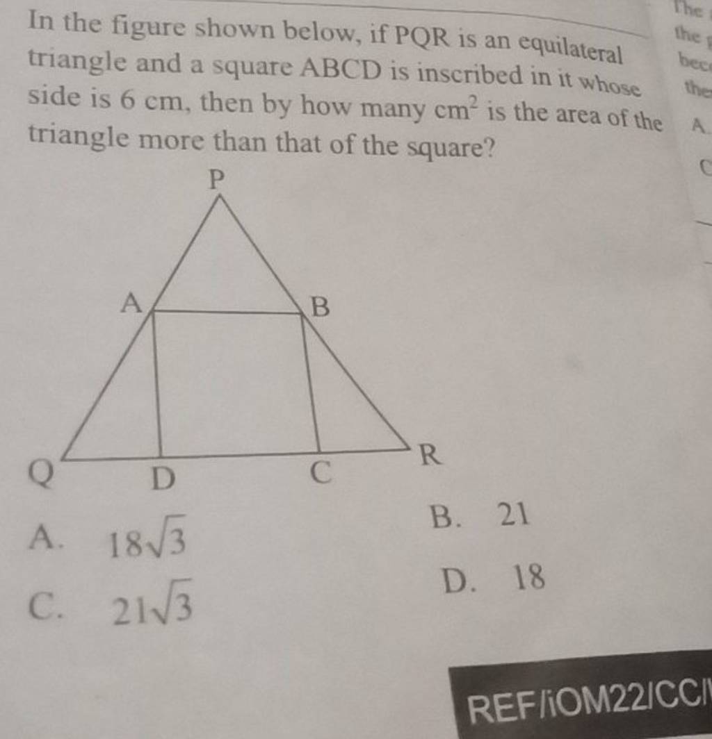 in-the-figure-shown-below-if-pqr-is-an-equilateral-triangle-and-a-square