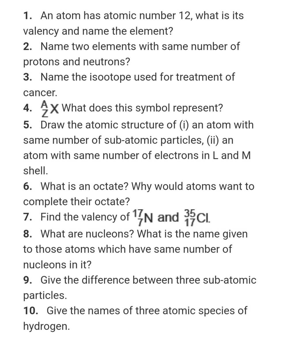what is the valency of the element that has atomic number 12