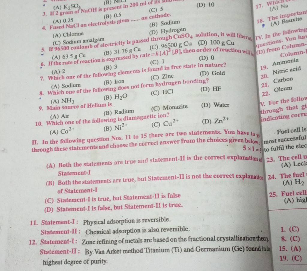 fused-nacl-on-electrolysis-gives-on-cathode-filo