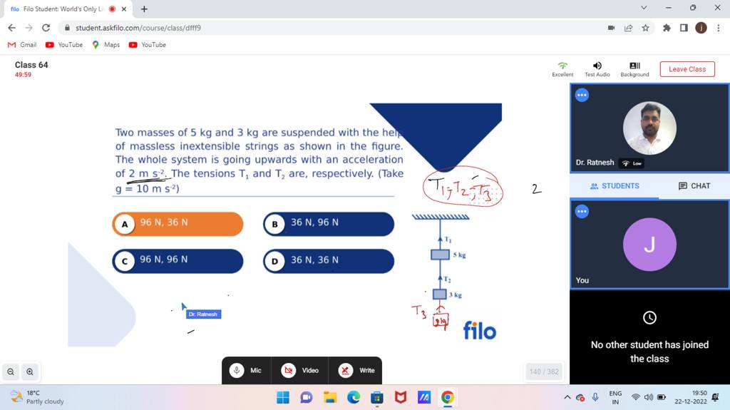 Filo Filo Student: World's Only L X ← → C Student.askfilo.com/course/clas..