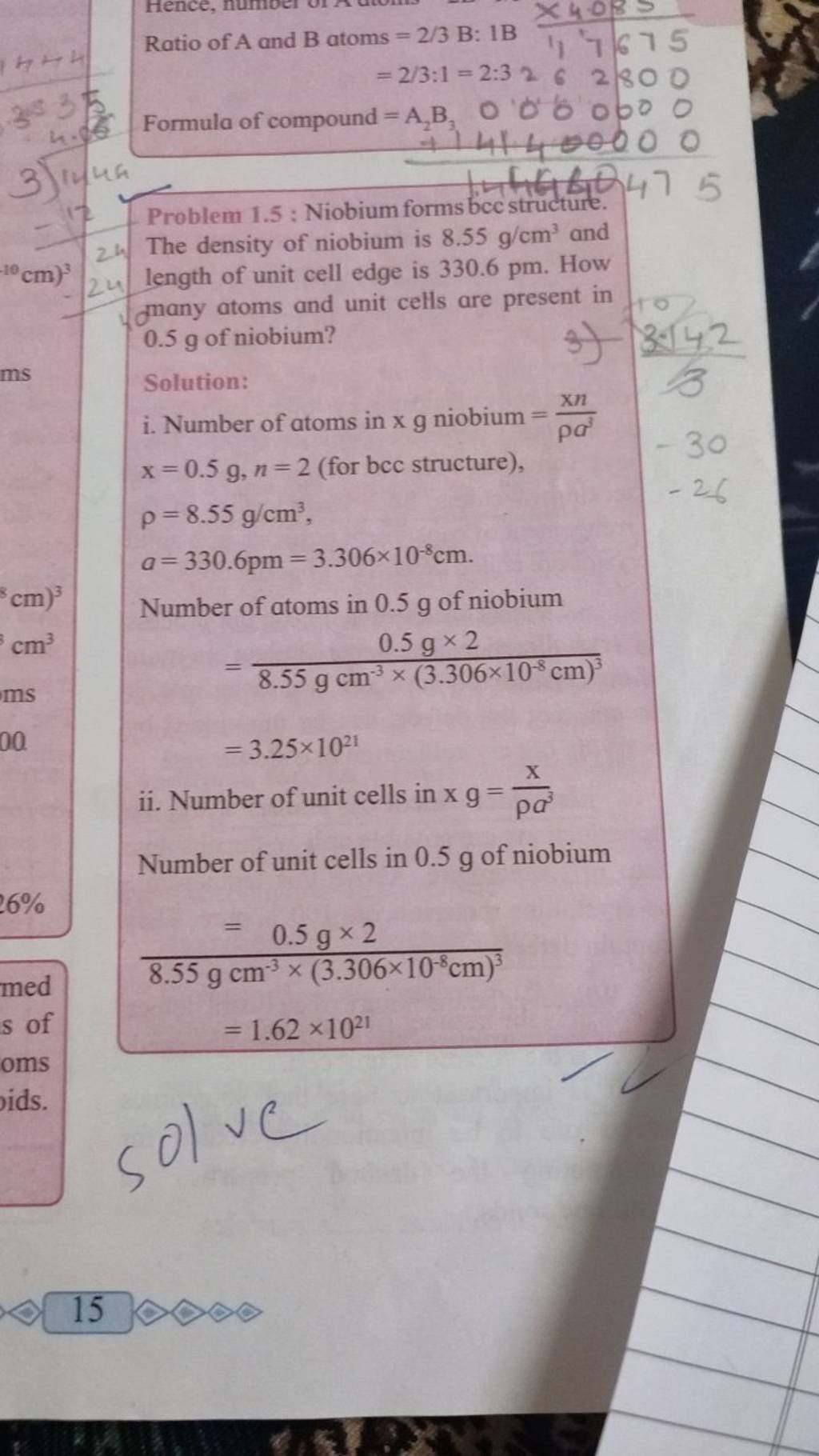 Ratio Of A And B Atoms =2/3 B:1 B1,7675x4.085 =2/3:1=2:3262800 Formula O..