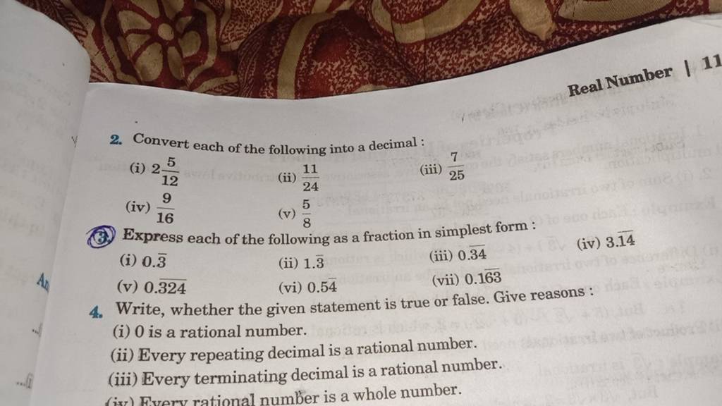 convert 2 1 3 into a decimal