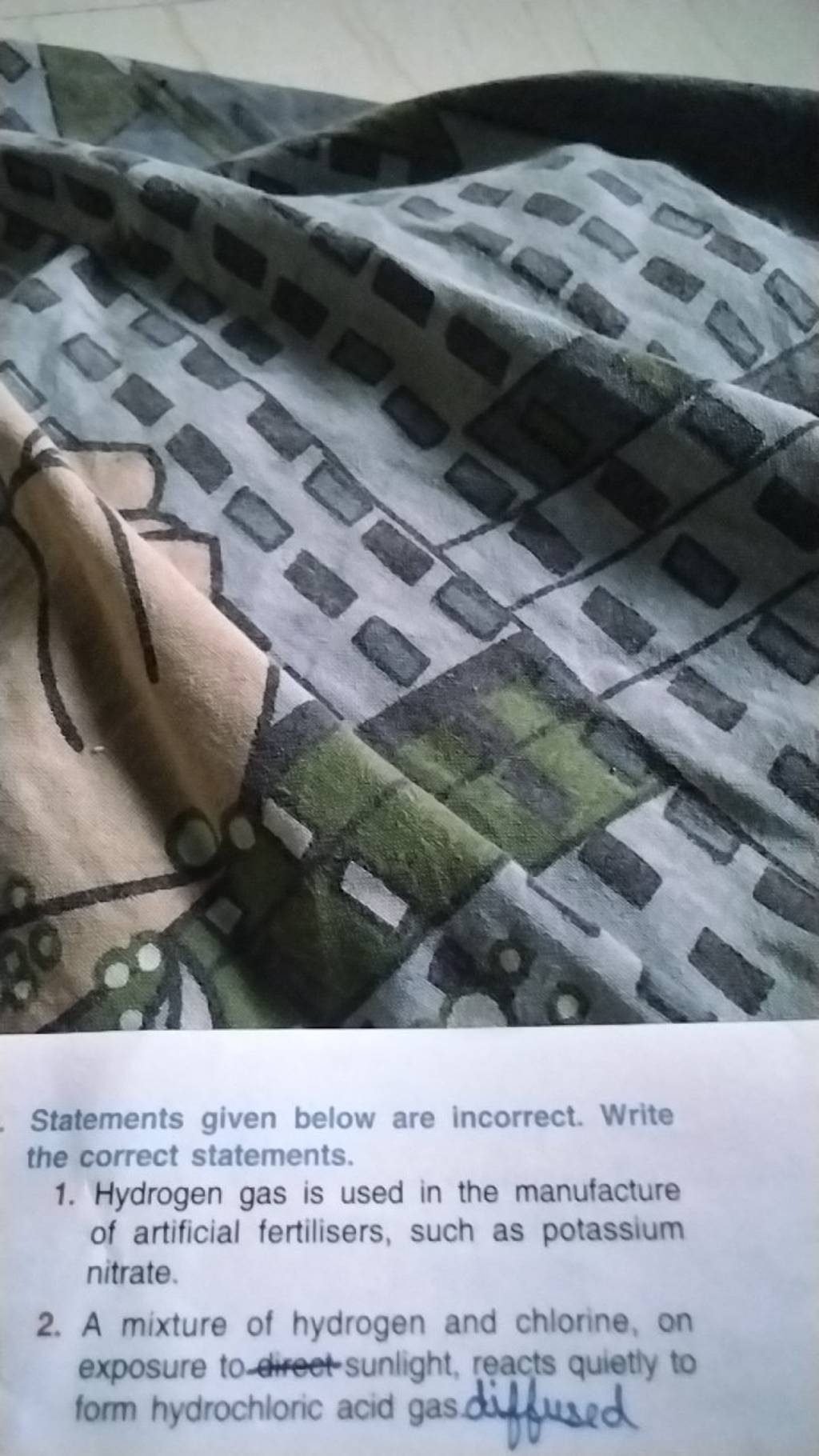 - Statements given below are incorrect. Write the correct statements. 1.