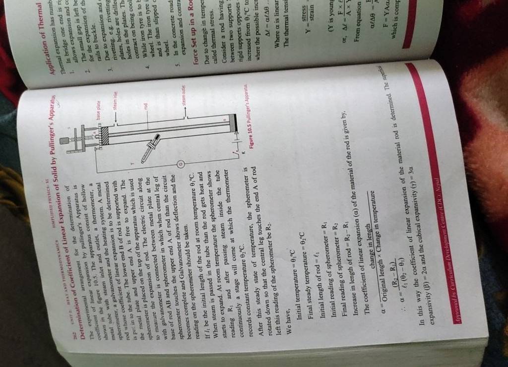 of-linear-expansion-of-solid-by-pullinger-s-apparatus-application-of-ther