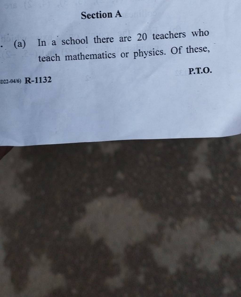 In A School There Are 20 Teachers