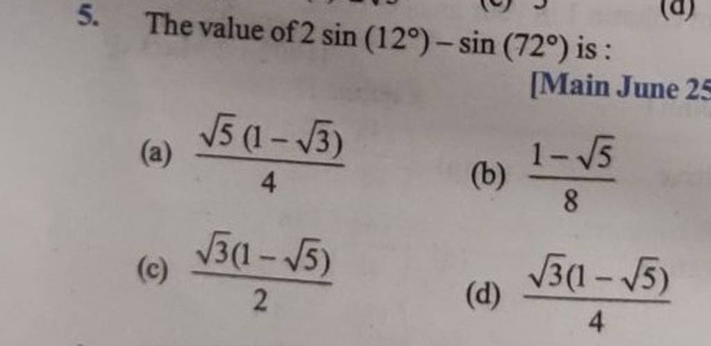 the-value-of-2sin-12-sin-72-is-main-june-25-filo