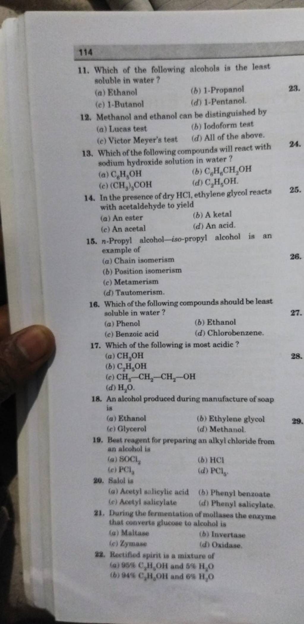 In the presence of dry HCl, ethylene glycol reacts with acetaldehyde to y..