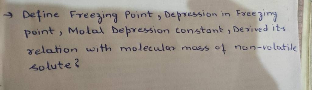 define-freezing-point-depression-in-freezing-point-molal-depression-c