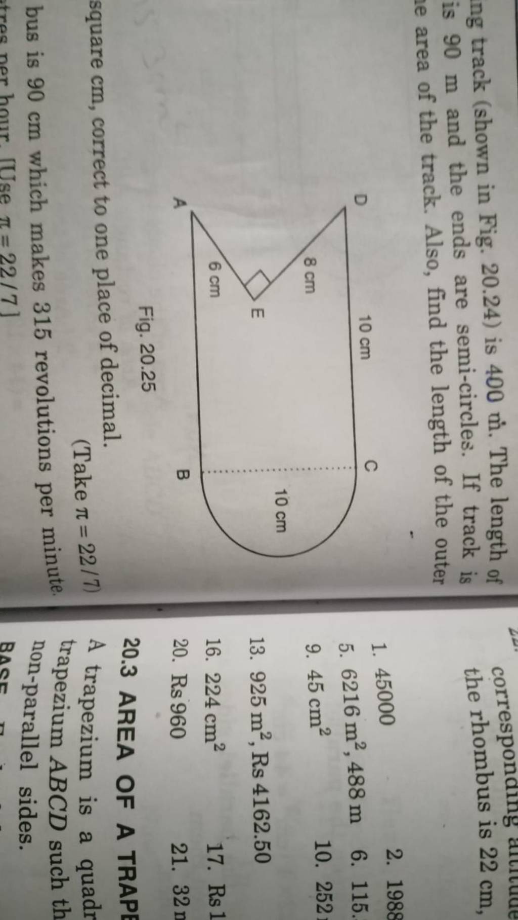 Ng Track shown In Fig 20 24 Is 400 M The Length Of Is 90 M And The En bunte-fussel-bobbel-fiete