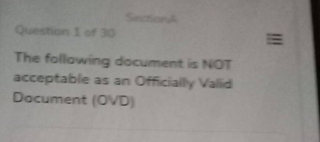 the-following-document-is-not-acceptable-as-an-officially-valid-document