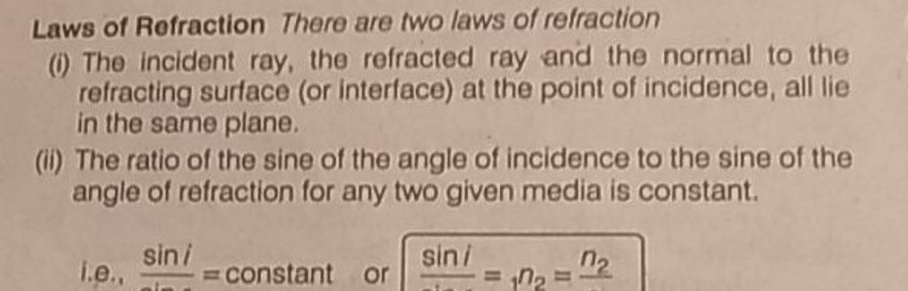 Laws Of Rofraction There Are Two Laws Of Refraction I The Incident Ray   1672897029573 Qcprwogf 3498362 