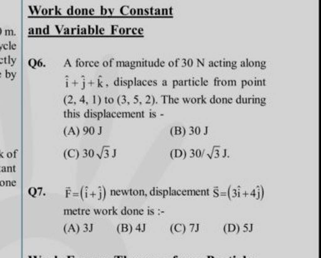 work-done-by-constant-and-variable-force-q6-a-force-of-magnitude-of-30-n