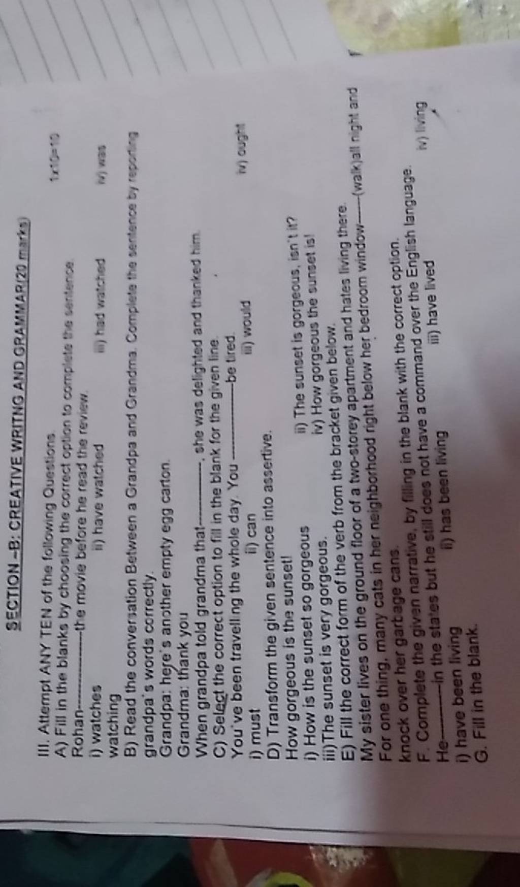 Transform the given sentence into assertive. How is the sunset!..