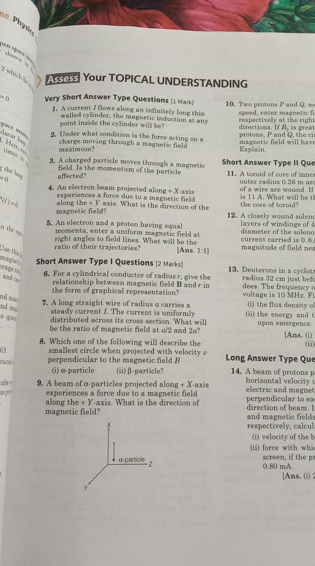 Assess Your TOPICAL UNDERSTANDING Very Short Answer Type Questions 1 Mar 