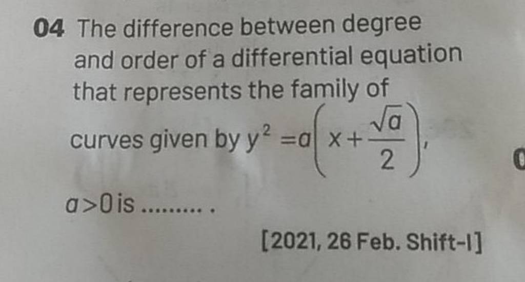 04 The difference between degree and order of a differential equation tha..