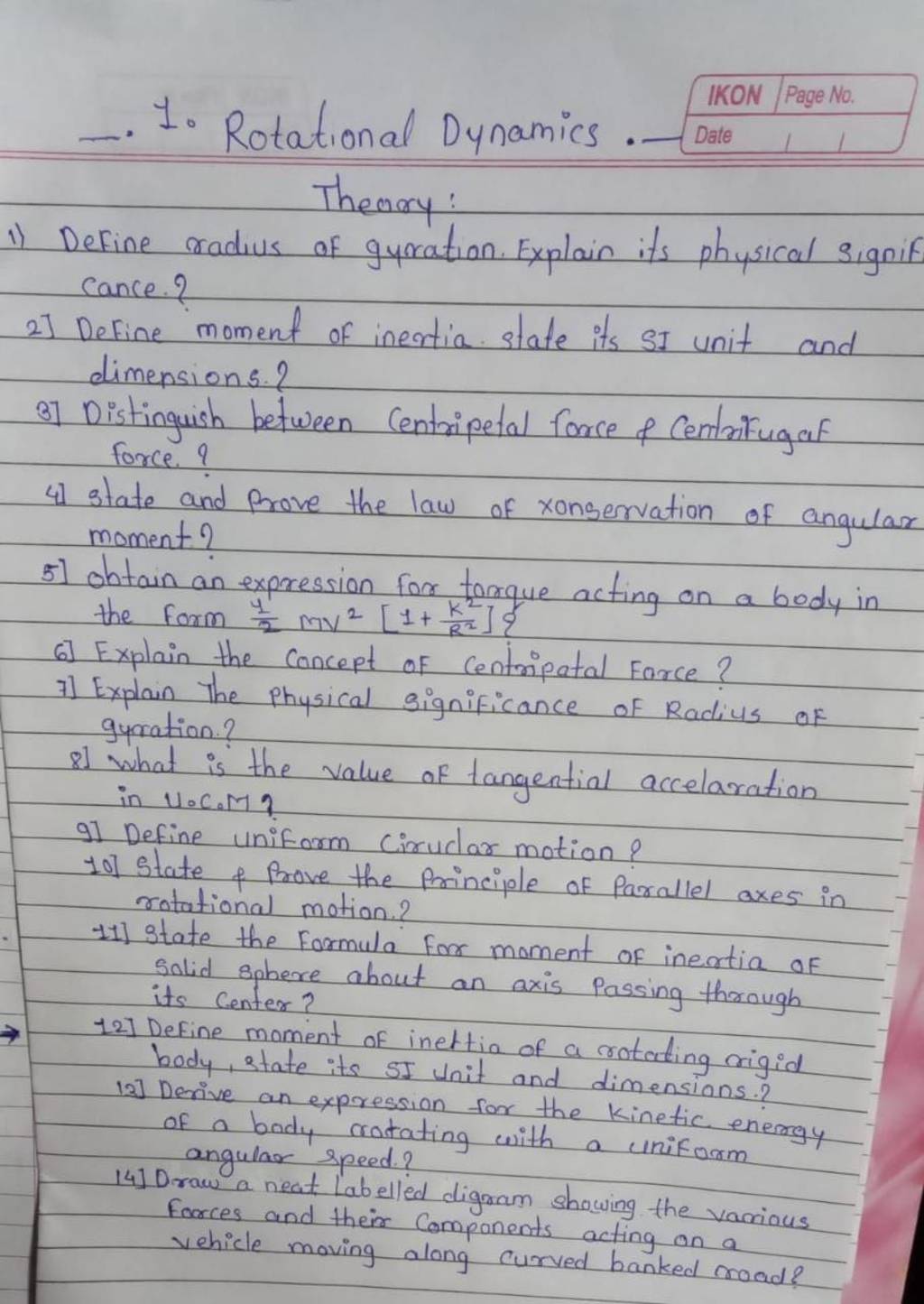 i-rotational-dynamics-theory-1-define-radius-of-gyration-explain-i