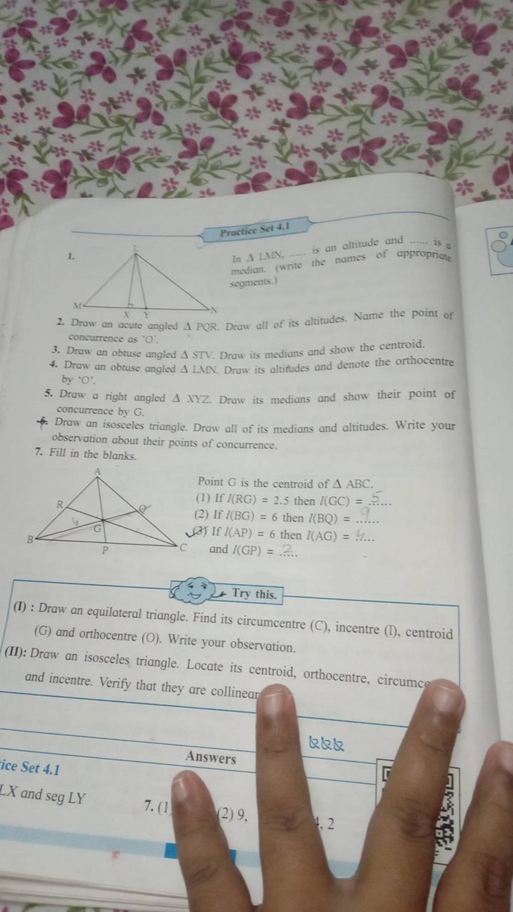 Centroid Of Acute Isosceles Triangle