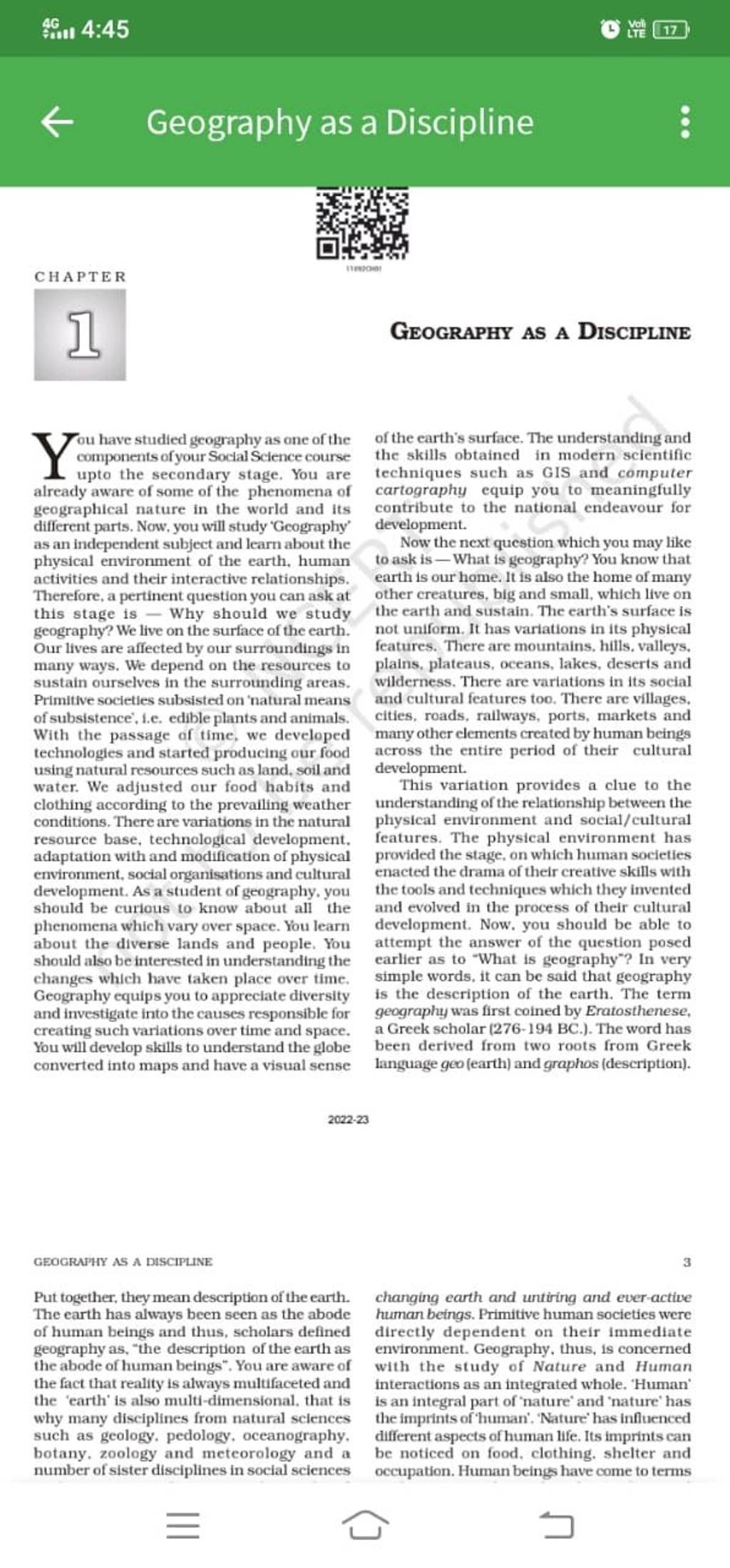 Geography as a Discipline CH APTER GeograpHy as a Discipline Tou have stu..