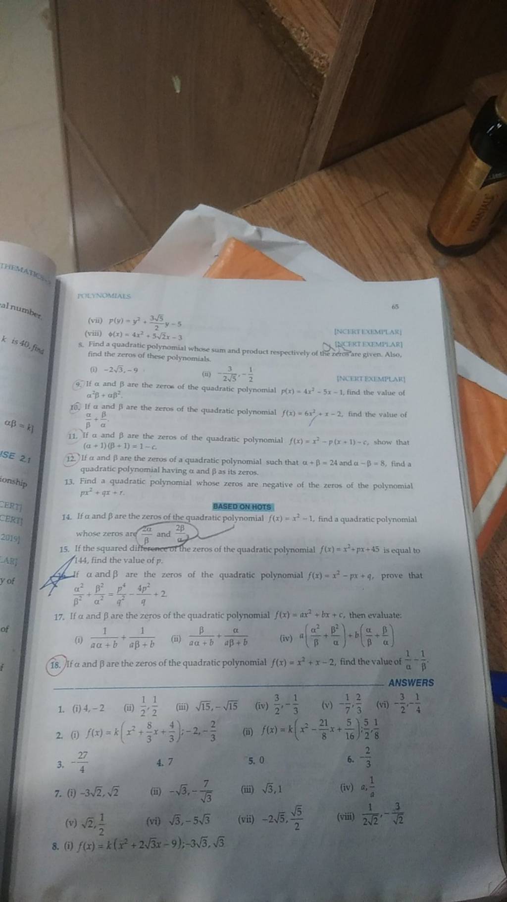 vii-p-y-viii-y2-235-y-5-x-4x2-52-x-3-5-find-a-quadratic-poly