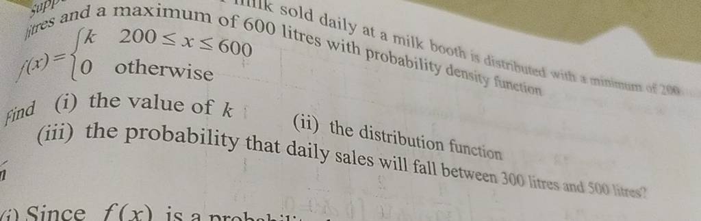 jirres and a maximum of 600 litres wily at a milk booth is distributie