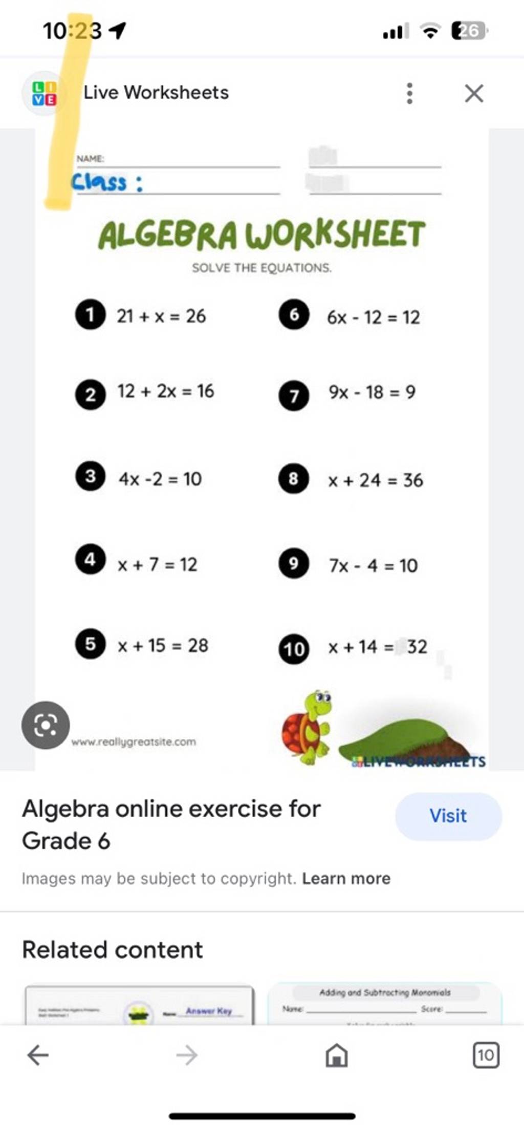 7.5 worksheet  Live Worksheets