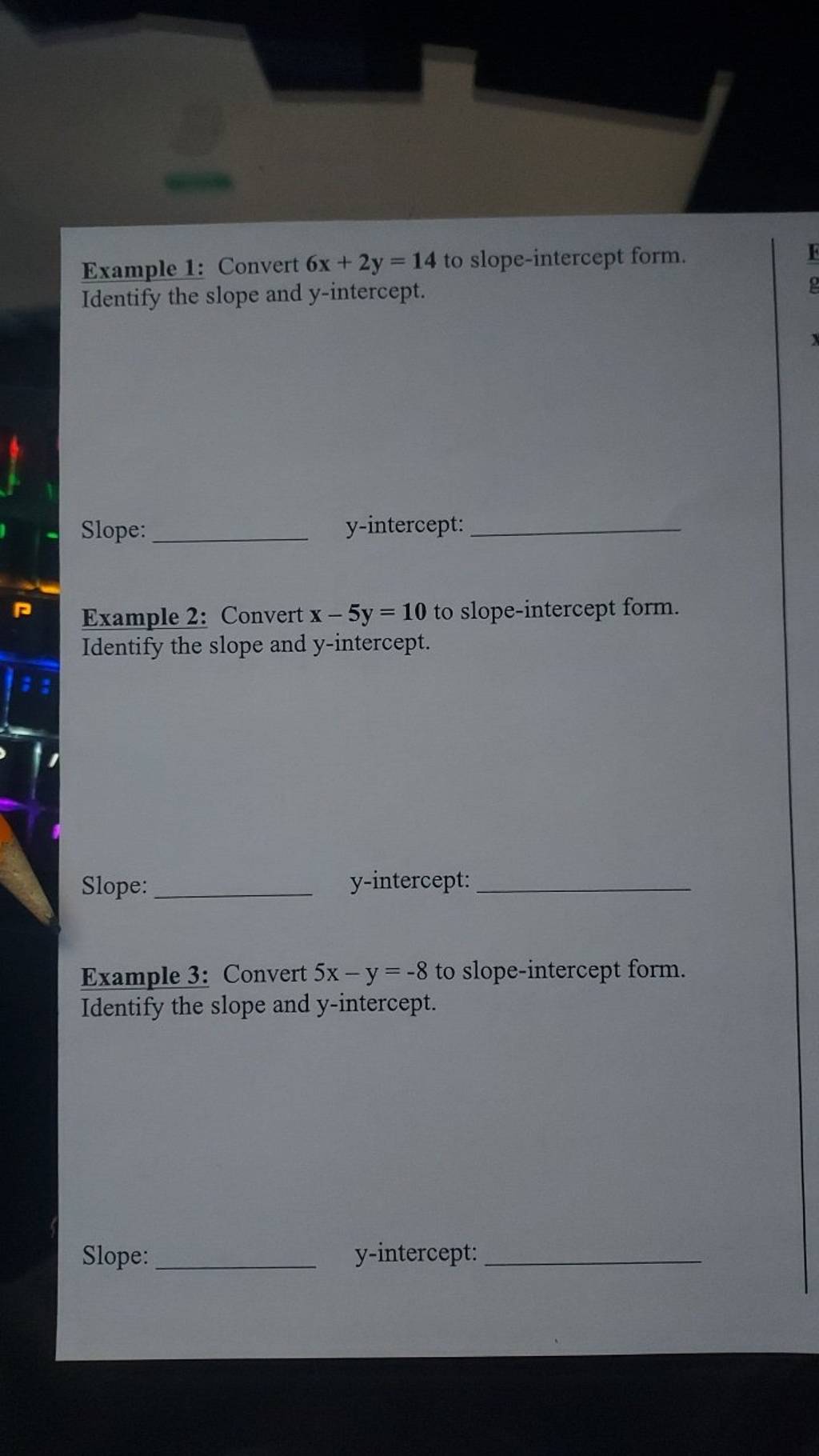 example-1-convert-6x-2y-14-to-slope-intercept-form-identify-the-slope-a