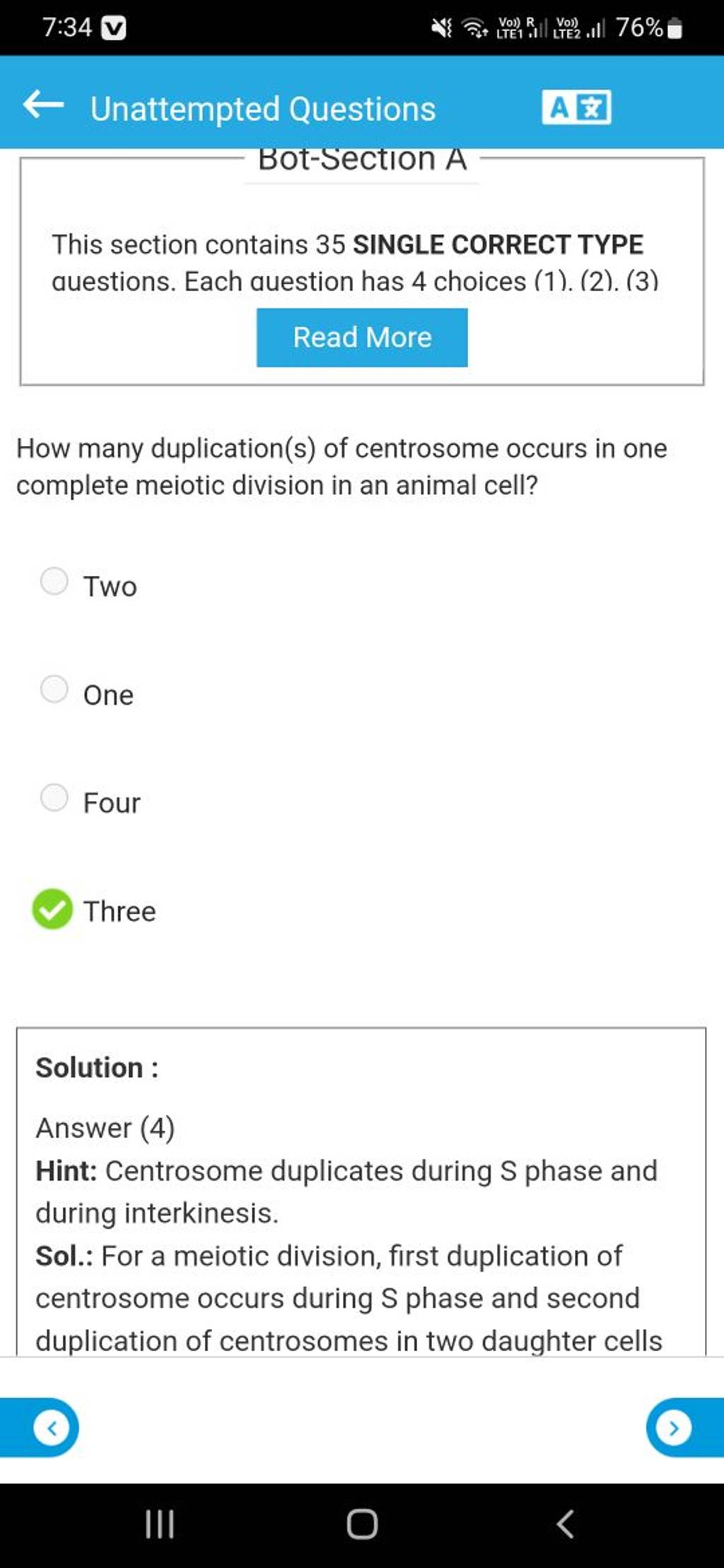 How many duplication(s) of centrosome occurs in one complete meiotic divi.. Biology Diagrams