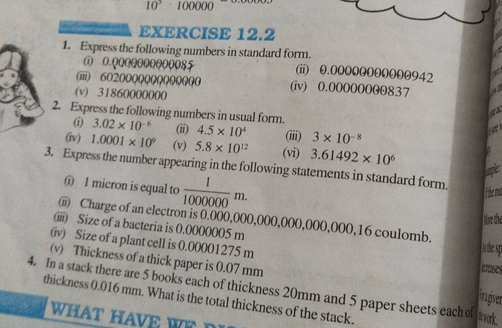 express the following in standard form 0.5