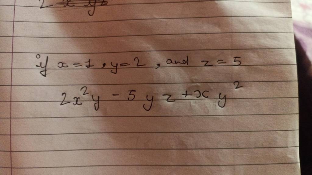 if-x-1-y-2-and-z-5-2x2y-5yz-xy2-filo