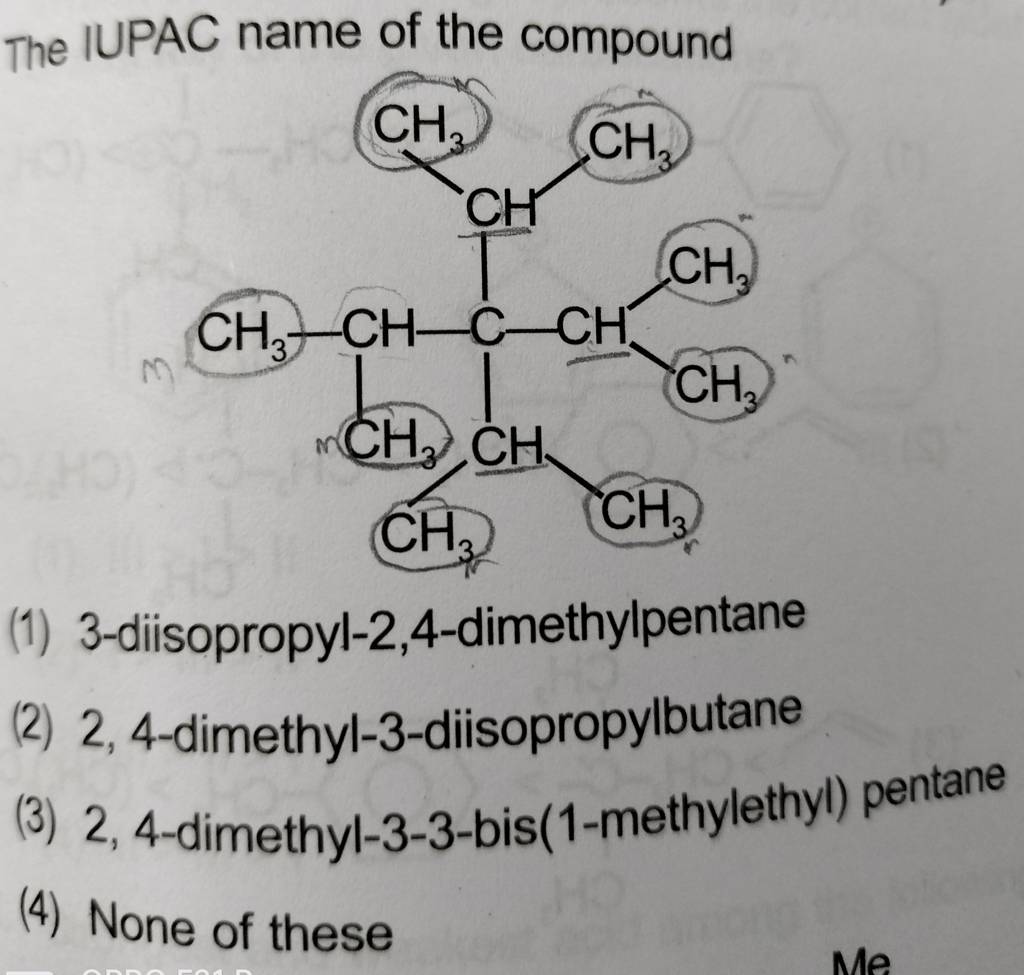 The IUPAC Name Of The Compound | Filo