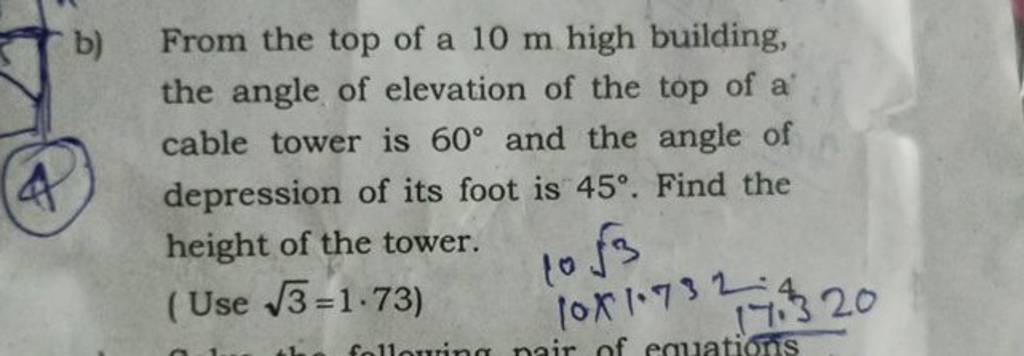 b-from-the-top-of-a-10-m-high-building-the-angle-of-elevation-of-the-to