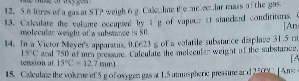 12-5-6-litres-of-a-gas-at-stp-weigh-6-g-calculate-the-molecular-mass-of