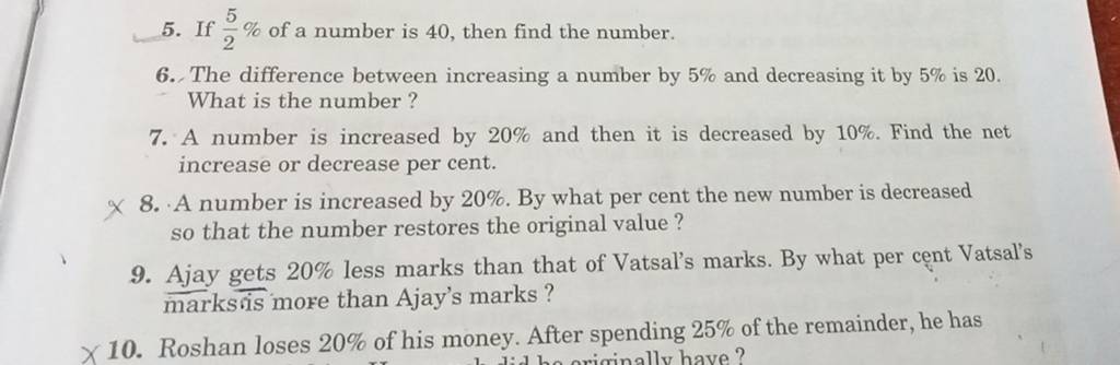 5-if-25-of-a-number-is-40-then-find-the-number-6-the-difference-be