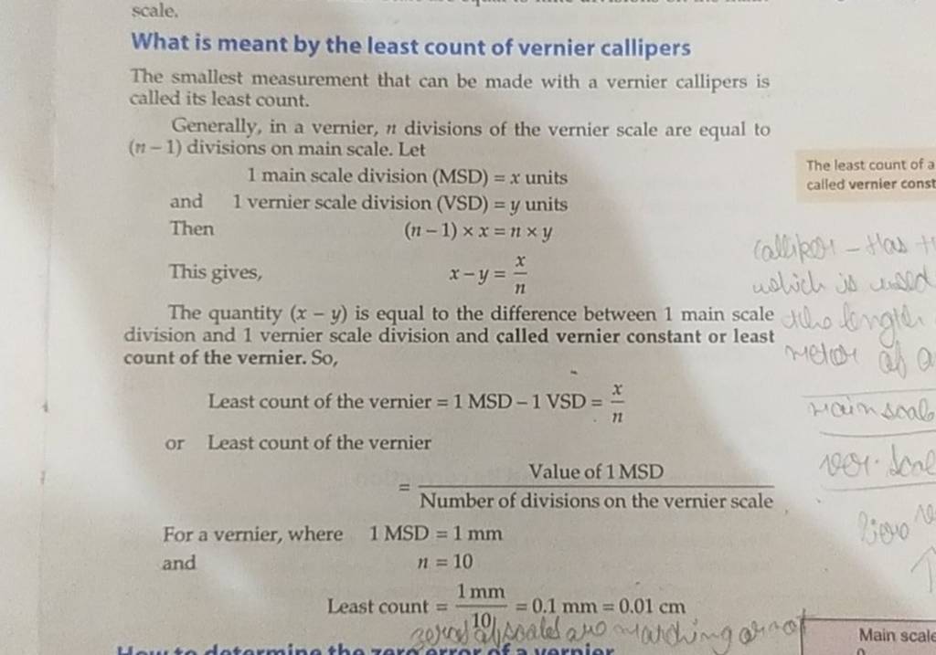 what-is-meant-by-the-least-count-of-vernier-callipers-the-smallest-measur