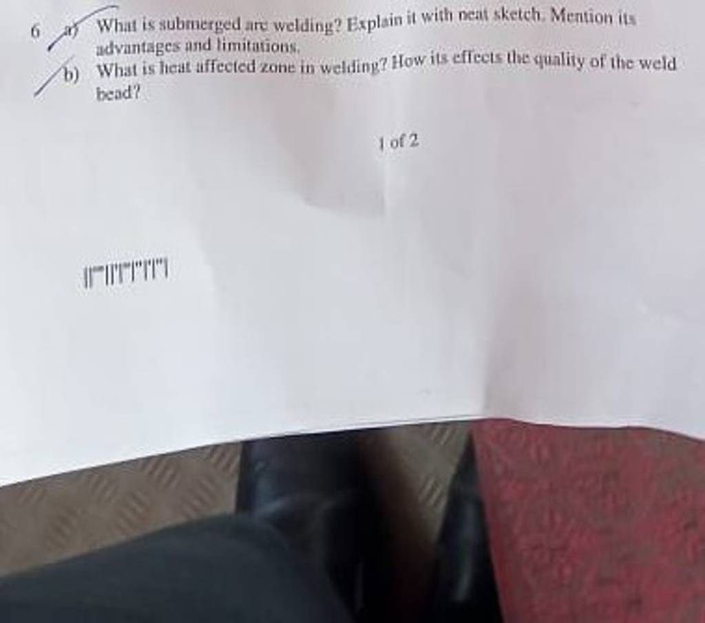 a) What is submerged are welding? Explain it with neat sketch. Mention it..