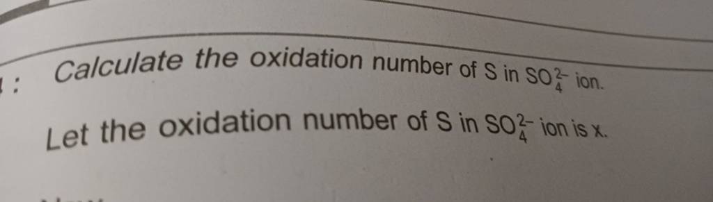 so4 oxidation number formula