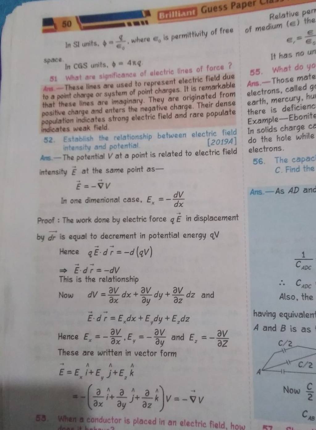 50-in-si-units-0-q-where-0-is-permittivity-of-free-of-me-o-space