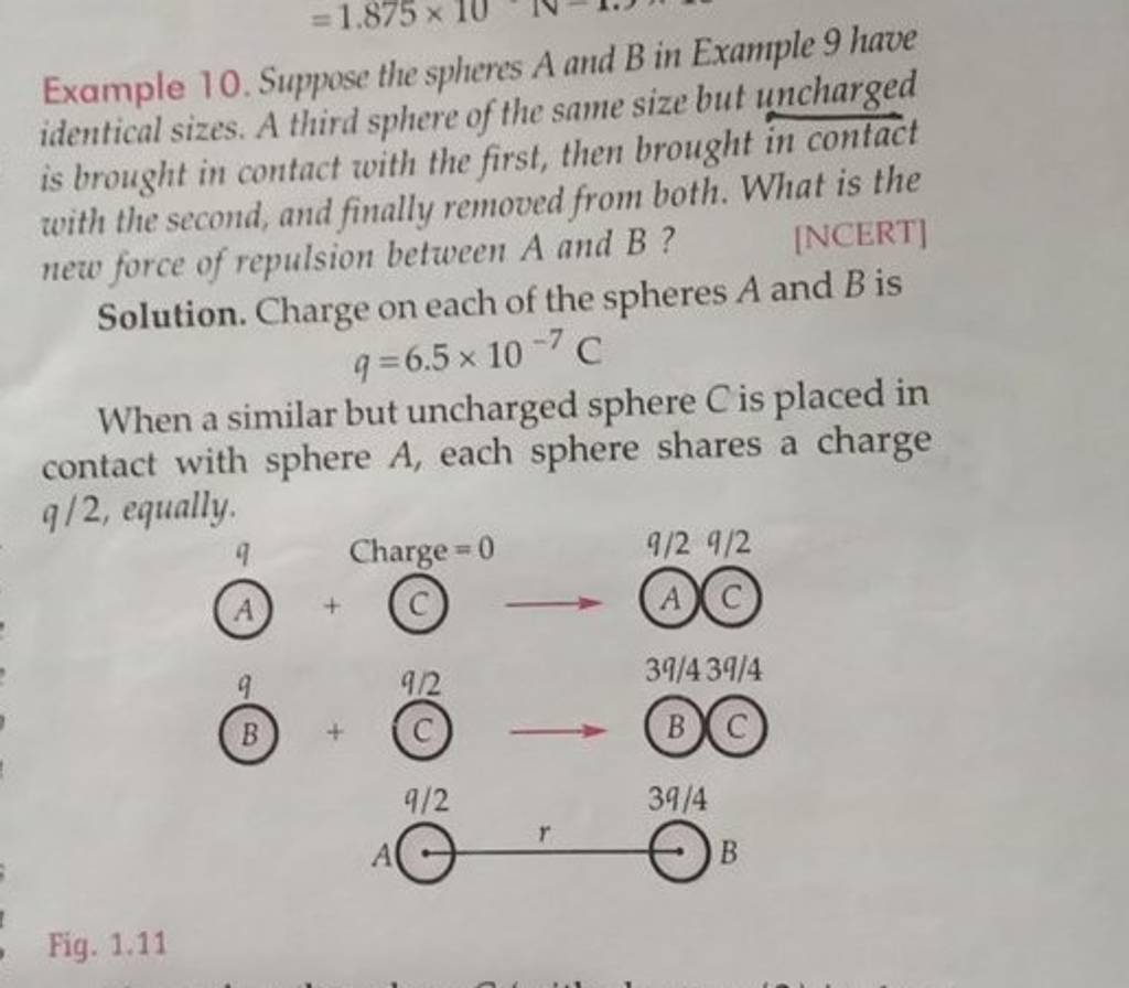 Example 10. Suppose The Spheres A And B In Example 9 Have Identical Sizes..