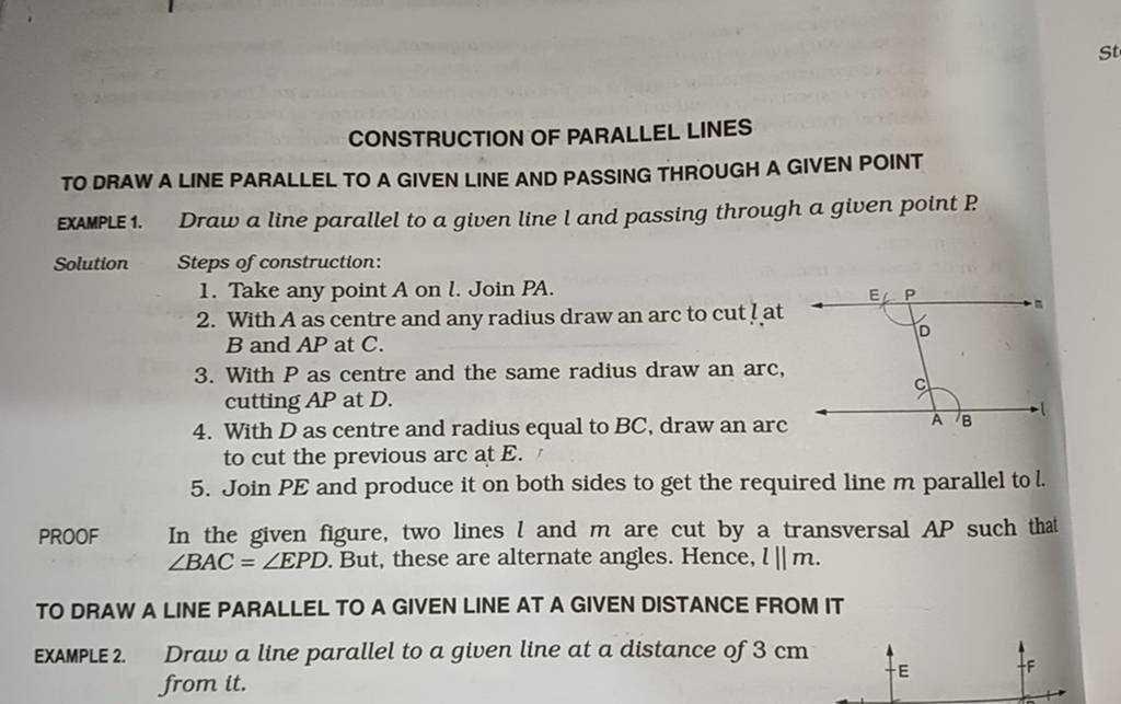 parallel lines construction