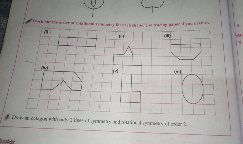 how to work out the order of rotational symmetry