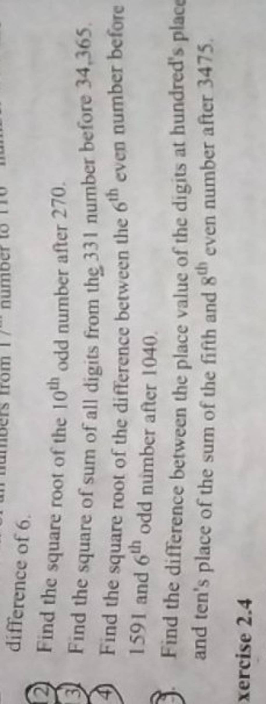 difference-of-6-find-the-square-root-of-the-10th-odd-number-after-270