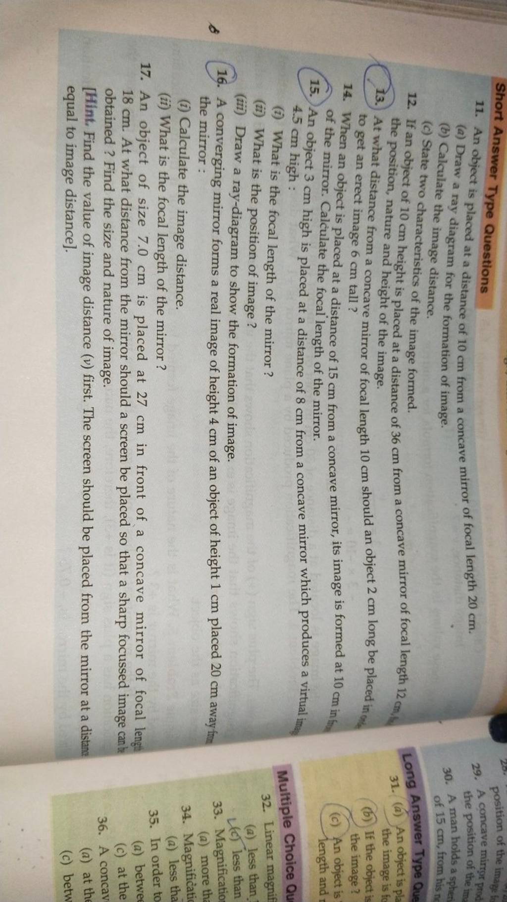 short-answer-type-questions-11-an-object-is-placed-at-a-distance-of-10-c