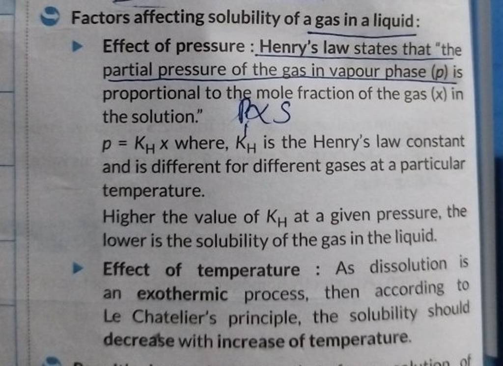 Factors Affecting Solubility Of A Gas In A Liquid Filo