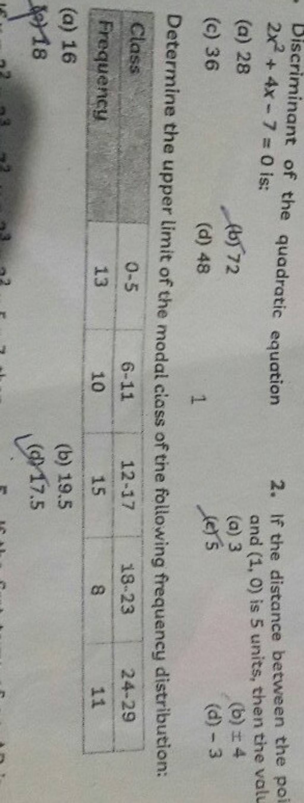 discriminant-of-the-quadratic-equation-2x2-4x-7-0-is-a-28-b-72-c-3