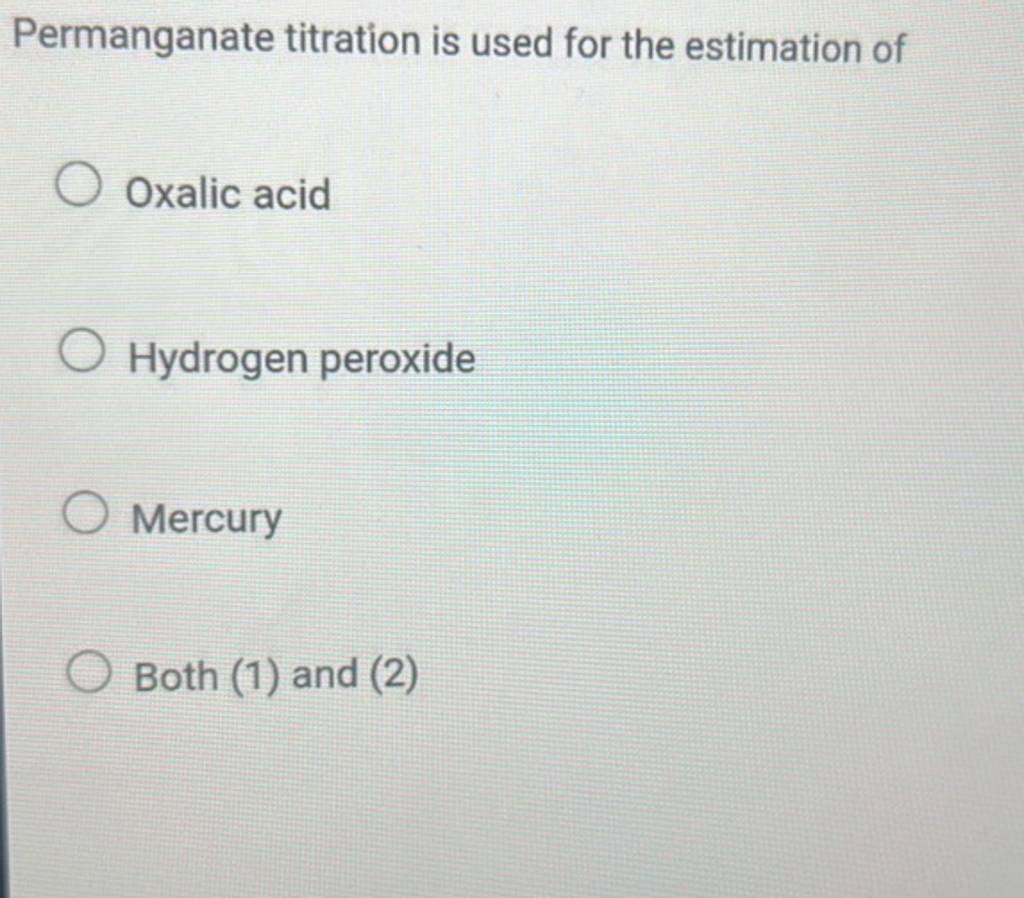 Permanganate titration is used for the estimation of Filo