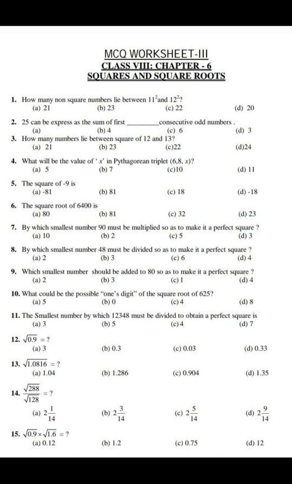 mcq-worksheet-iii-class-viii-chapter-6-squares-and-square-roots-1-how